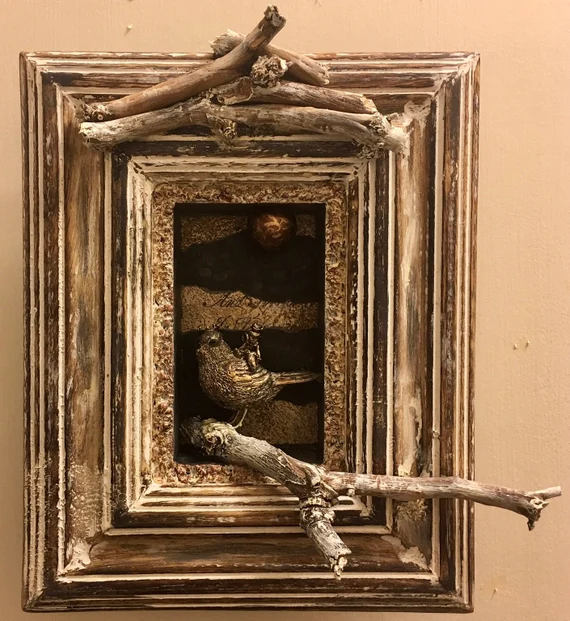 “Thumbelina” – Shadow Box Assemblage by Livia Serbanescu-Martin