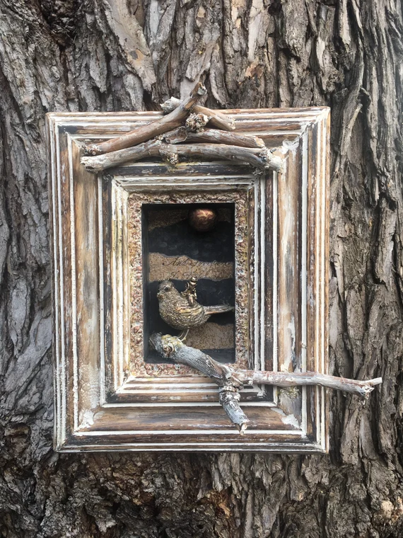 “Thumbelina” – Shadow Box Assemblage by Livia Serbanescu-Martin