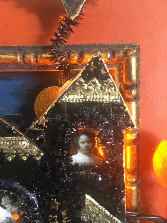 Halloween Assemblage Box “Let’s Go Fly a Kite”