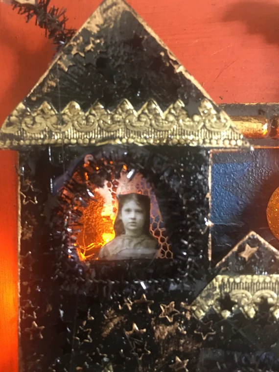 Halloween Assemblage Box “Let’s Go Fly a Kite”