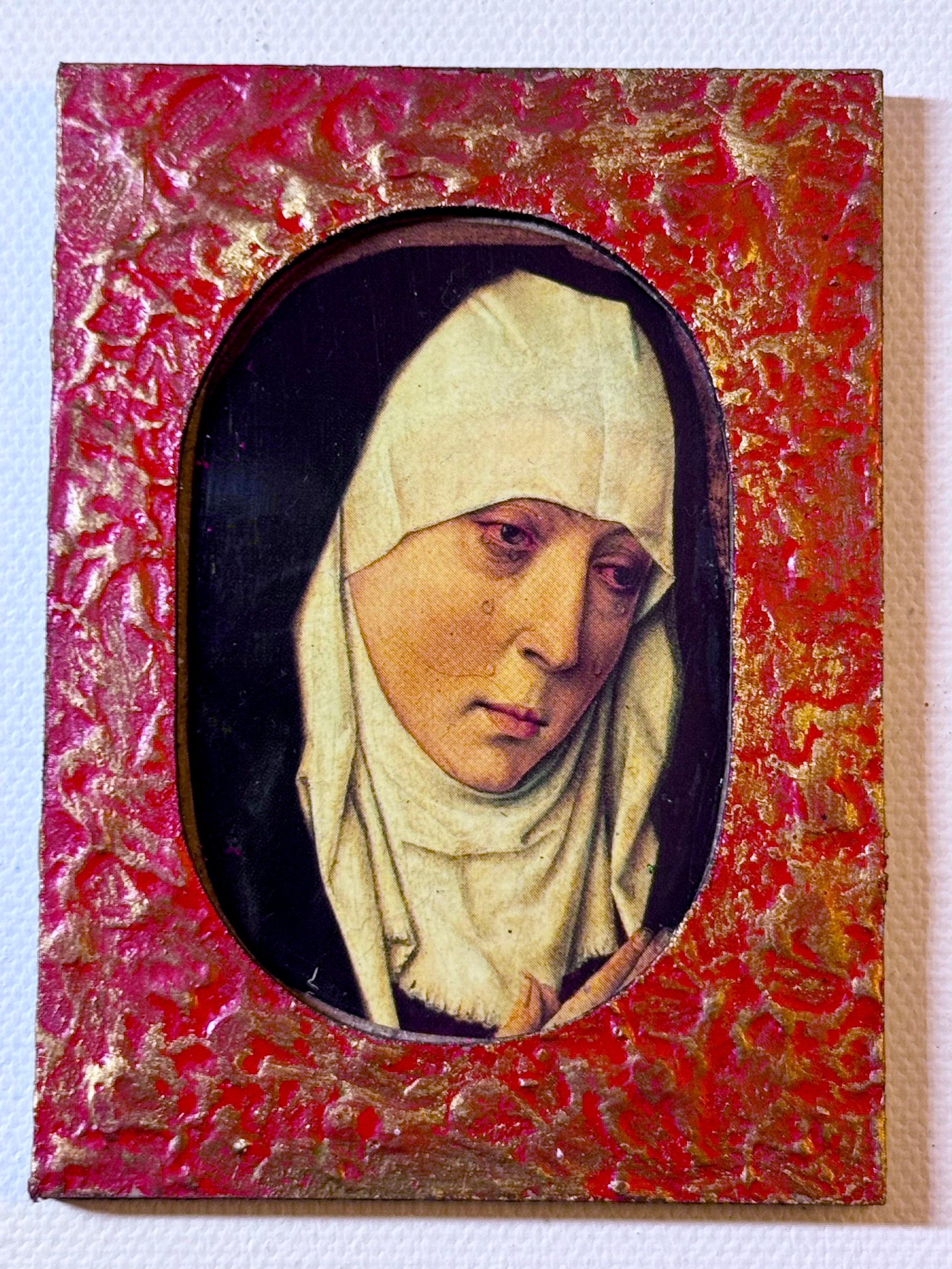 Madonna Icon Magnet — After Rogier van der Weyden (c. 1435) (Simple)