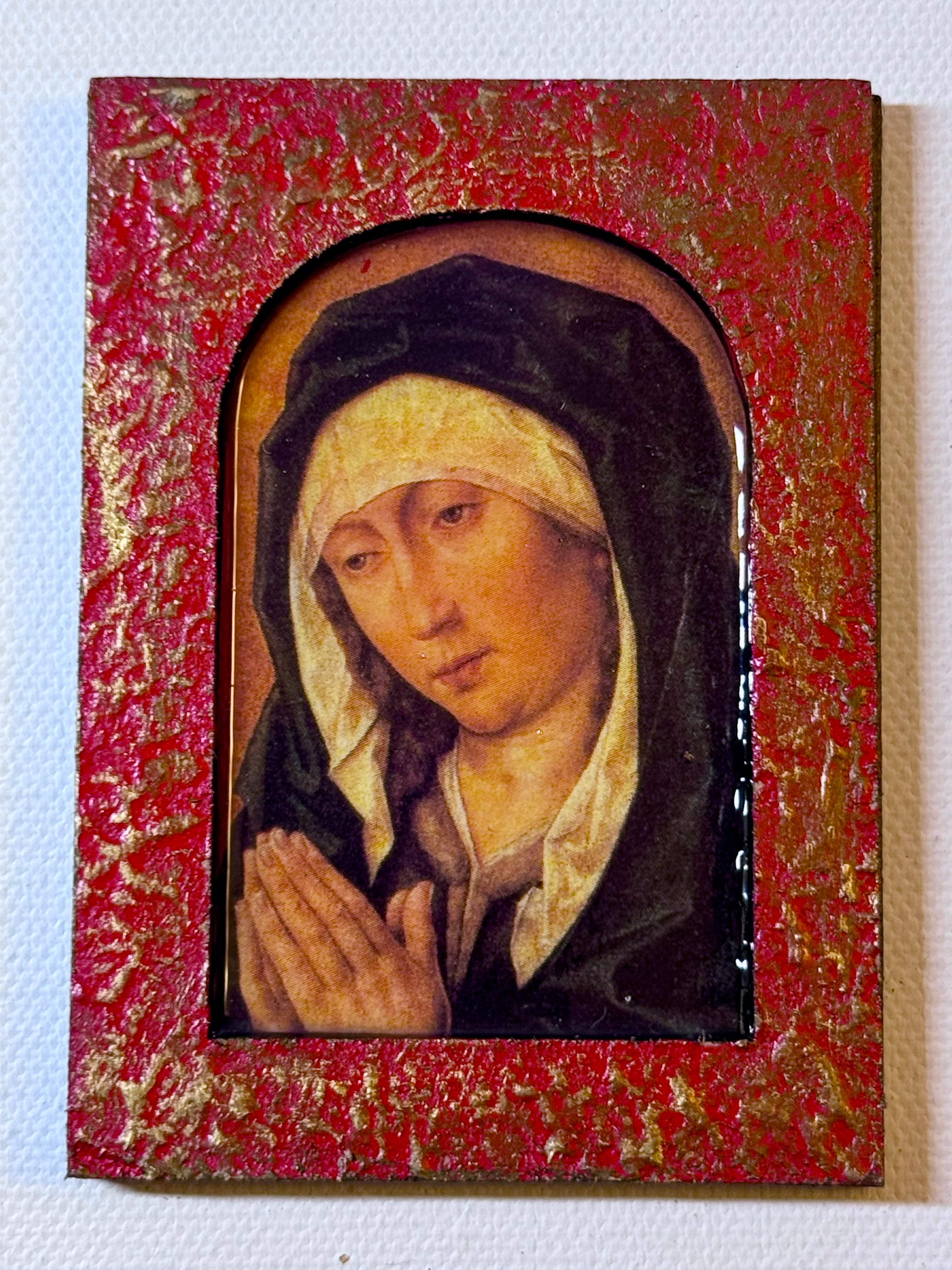 Madonna Icon Magnet — After Dieric Bouts (c. 1470) (Simple)