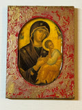 Madonna Icon Magnet — After a Byzantine Hodegetria Icon (Simple)