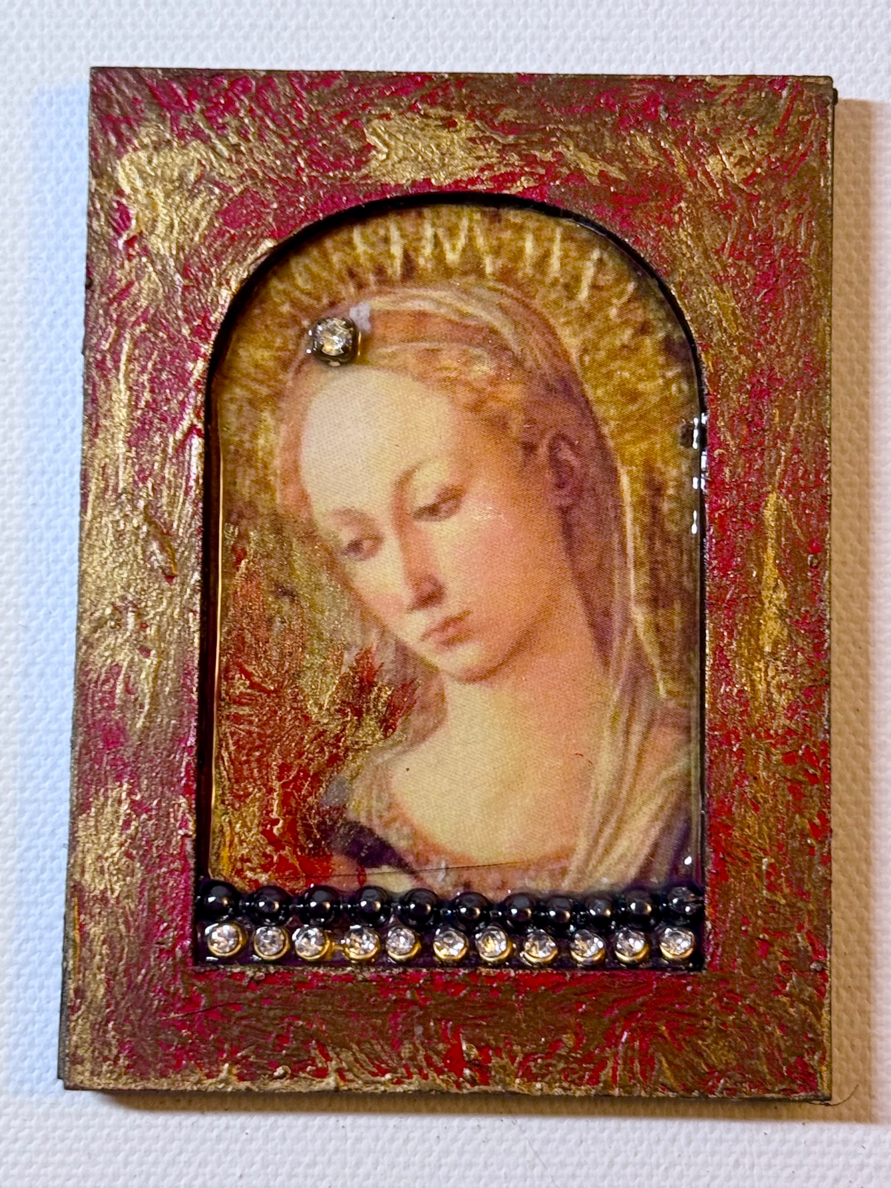 Madonna Icon Magnet — After Botticelli (Standard)